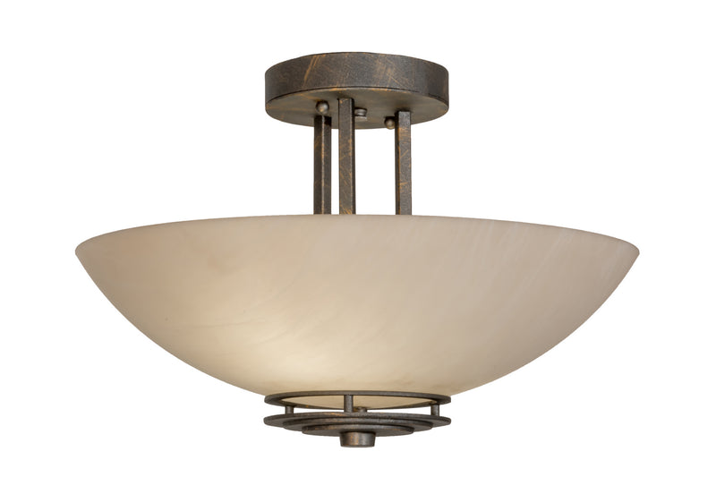 Meyda Tiffany 255161 Two Light Semi-Flushmount, French Bronze