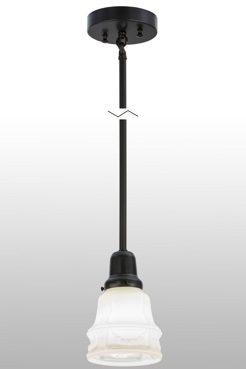 Meyda Tiffany 255202 One Light Pendant, Craftsman Brown