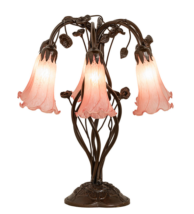 Meyda Tiffany 255804 Six Light Table Lamp, Mahogany Bronze