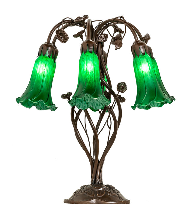 Meyda Tiffany 255806 Six Light Table Lamp, Mahogany Bronze