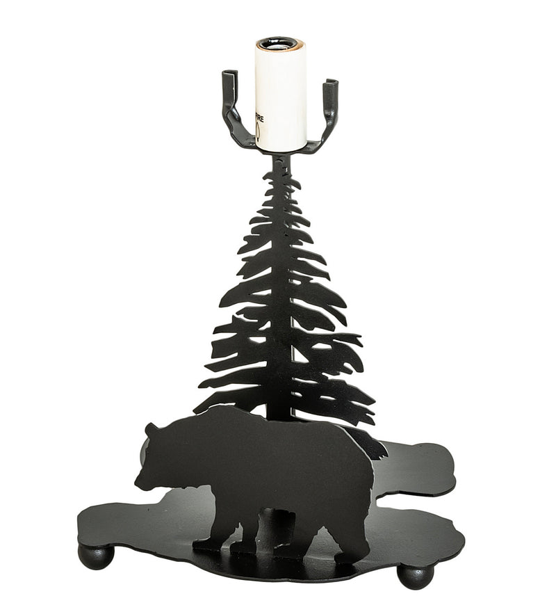 Meyda Tiffany 32223 One Light Table Base, Textured Black