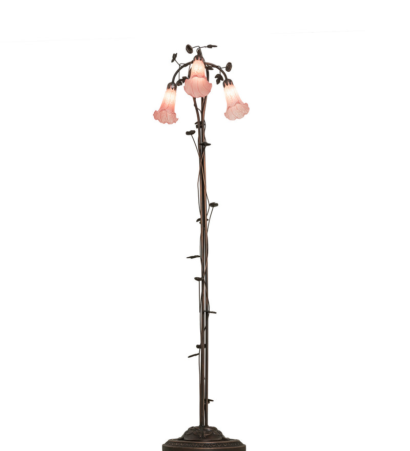 Meyda Tiffany 38444 Three Light Floor Lamp, Mahogany Bronze