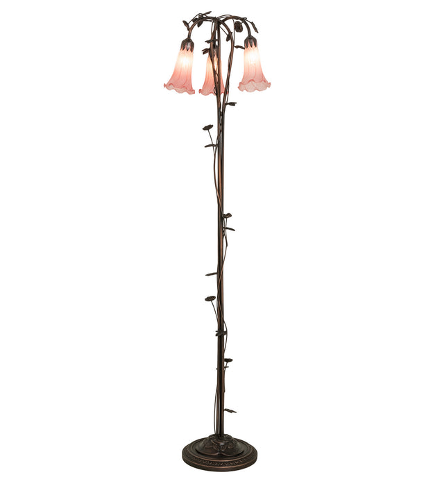 Meyda Tiffany 38444 Three Light Floor Lamp, Mahogany Bronze