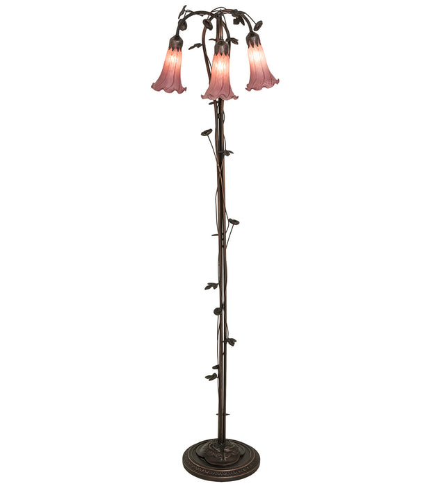 Meyda Tiffany 48433 Three Light Floor Lamp, Mahogany Bronze