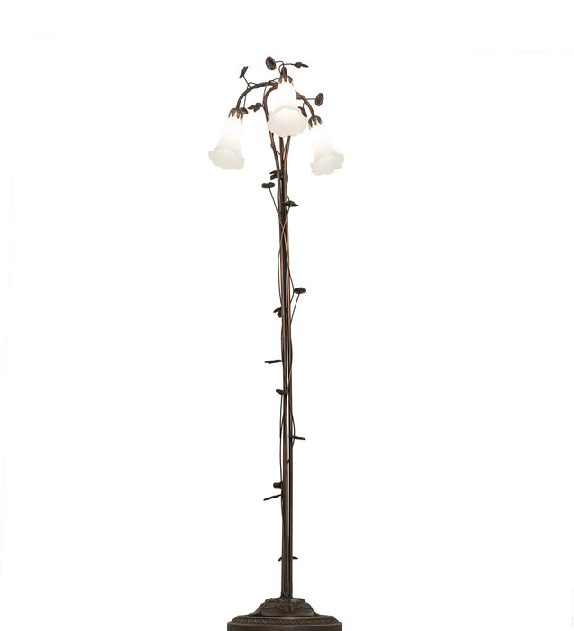 Meyda Tiffany 66181 Three Light Floor Lamp, Mahogany Bronze