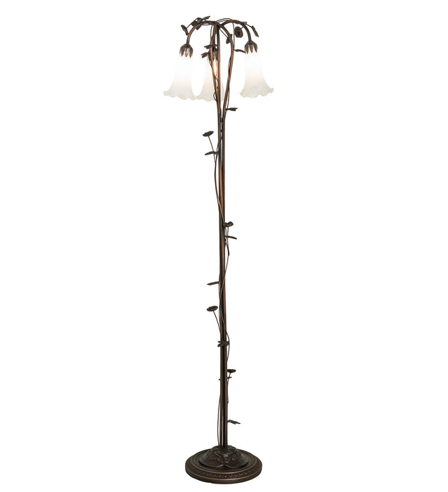 Meyda Tiffany 66181 Three Light Floor Lamp, Mahogany Bronze