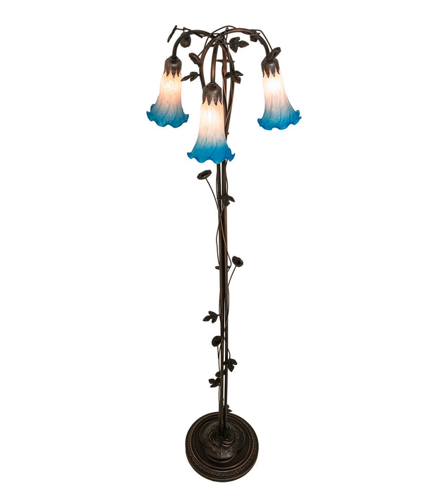 Meyda Tiffany 71882 Three Light Floor Lamp, Mahogany Bronze