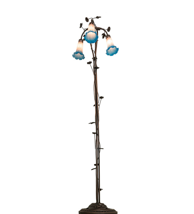 Meyda Tiffany 71882 Three Light Floor Lamp, Mahogany Bronze