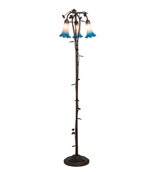 Meyda Tiffany 71882 Three Light Floor Lamp, Mahogany Bronze