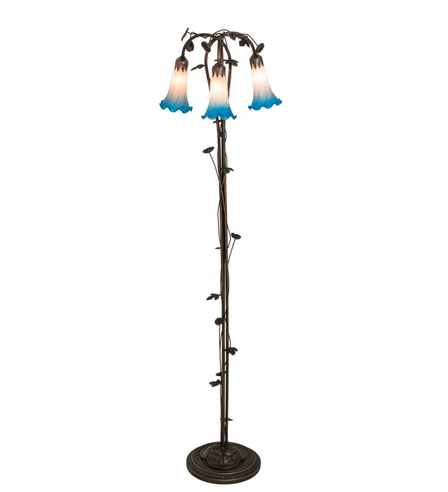 Meyda Tiffany 71882 Three Light Floor Lamp, Mahogany Bronze