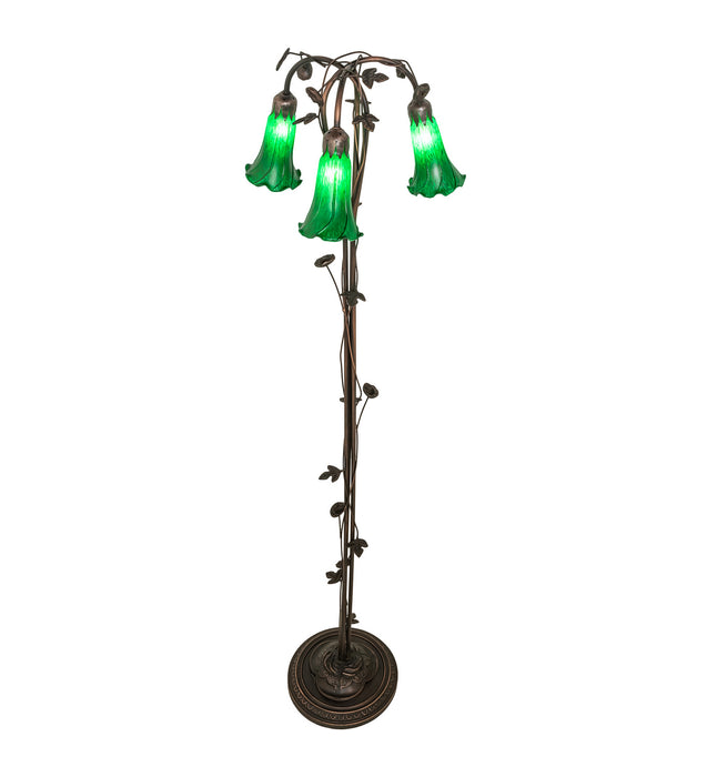 Meyda Tiffany 71883 Three Light Floor Lamp, Mahogany Bronze