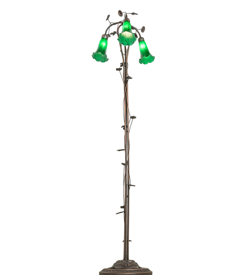 Meyda Tiffany 71883 Three Light Floor Lamp, Mahogany Bronze