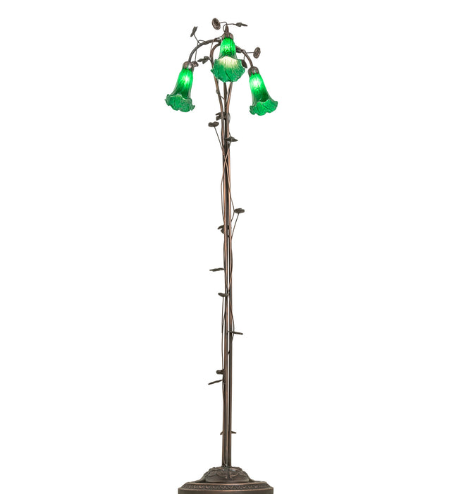 Meyda Tiffany 71883 Three Light Floor Lamp, Mahogany Bronze