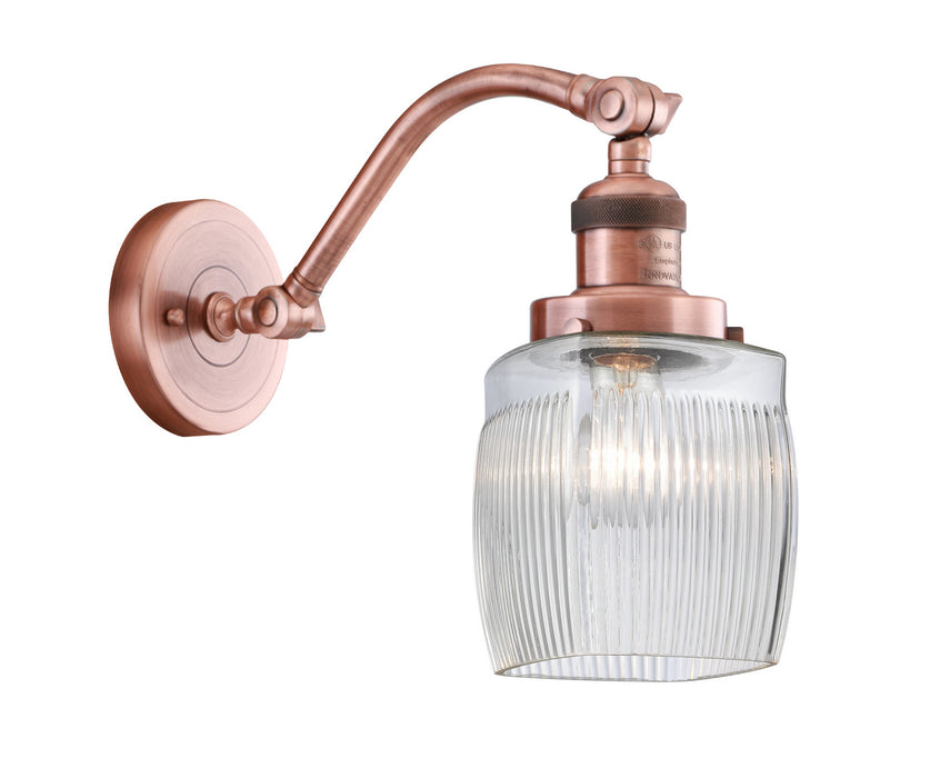 Innovations 515-1W-AC-G302 One Light Wall Sconce, Antique Copper