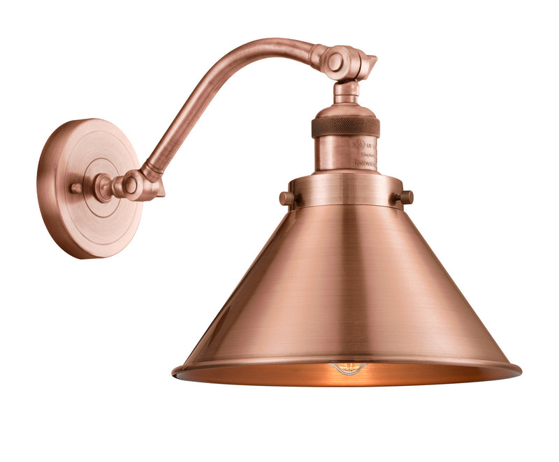 Innovations 515-1W-AC-M10-AC-LED LED Wall Sconce, Antique Copper
