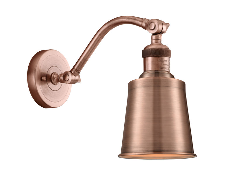 Innovations 515-1W-AC-M9-AC-LED LED Wall Sconce, Antique Copper