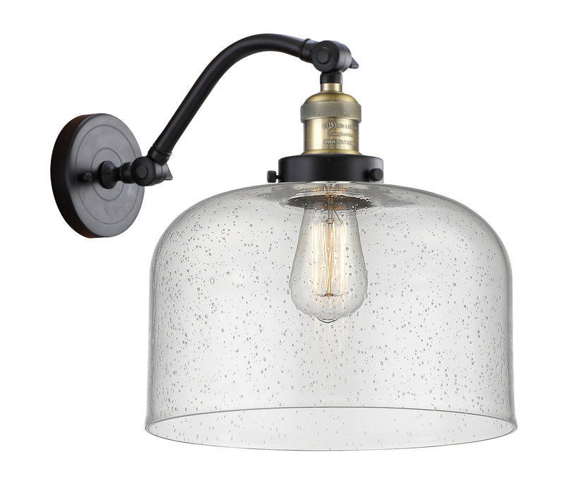 Innovations 515-1W-BAB-G74-L One Light Wall Sconce, Black Antique Brass