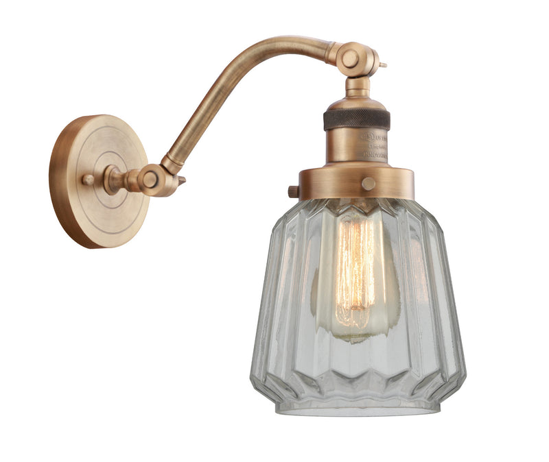 Innovations 515-1W-BB-G142 One Light Wall Sconce, Brushed Brass