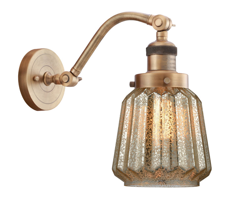 Innovations 515-1W-BB-G146 One Light Wall Sconce, Brushed Brass