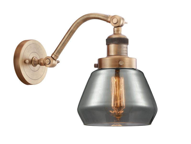 Innovations 515-1W-BB-G173 One Light Wall Sconce, Brushed Brass