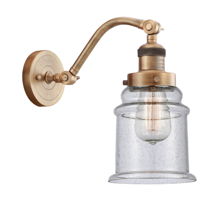 Innovations 515-1W-BB-G184 One Light Wall Sconce, Brushed Brass