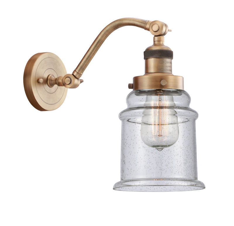 Innovations 515-1W-BB-G184-LED LED Wall Sconce, Brushed Brass