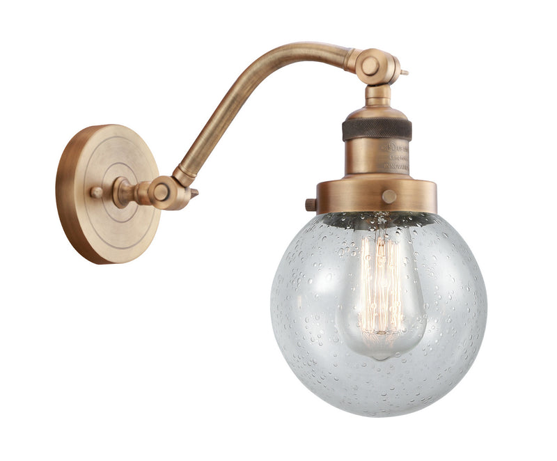 Innovations 515-1W-BB-G204-6-LED LED Wall Sconce, Brushed Brass