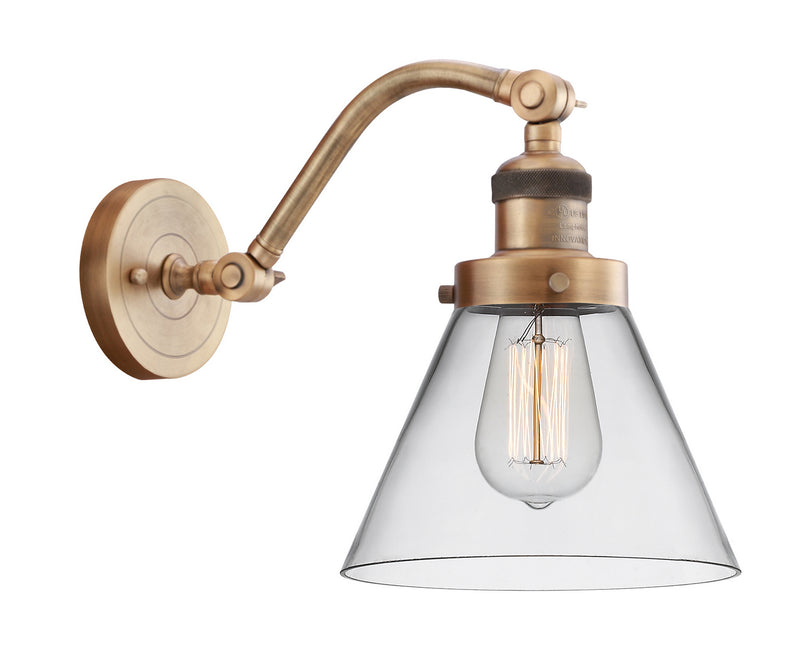 Innovations 515-1W-BB-G42 One Light Wall Sconce, Brushed Brass