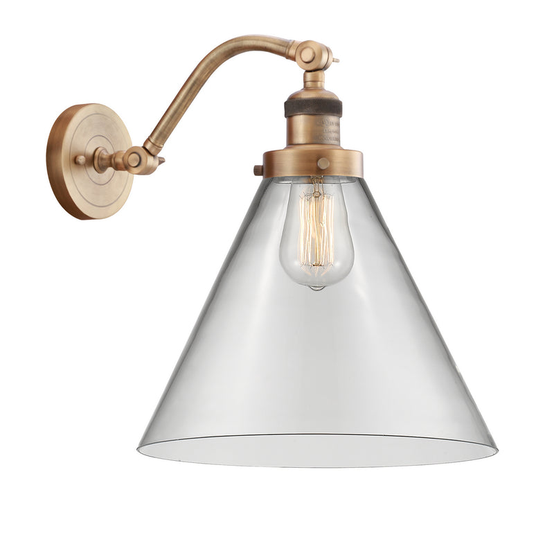 Innovations 515-1W-BB-G42-L One Light Wall Sconce, Brushed Brass