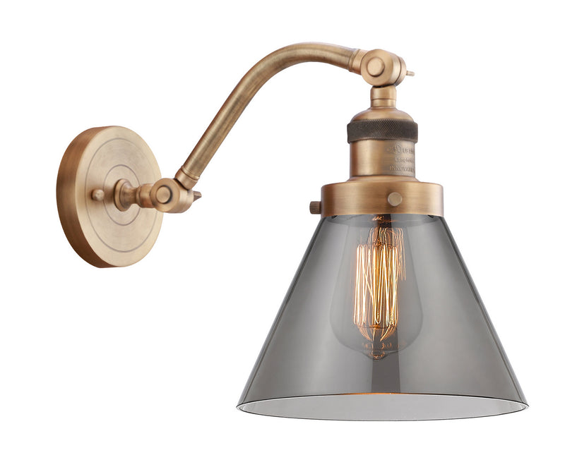 Innovations 515-1W-BB-G43 One Light Wall Sconce, Brushed Brass