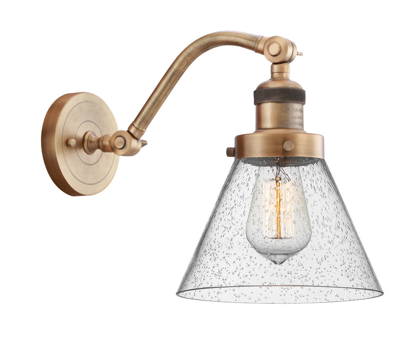 Innovations 515-1W-BB-G44 One Light Wall Sconce, Brushed Brass