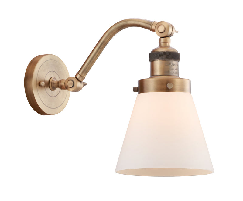 Innovations 515-1W-BB-G61 One Light Wall Sconce, Brushed Brass