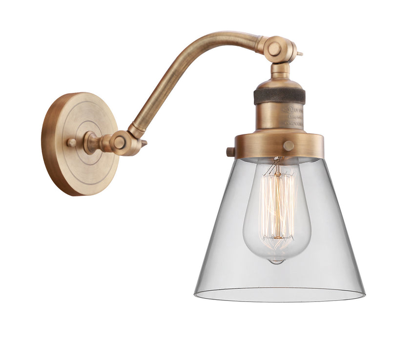 Innovations 515-1W-BB-G62 One Light Wall Sconce, Brushed Brass