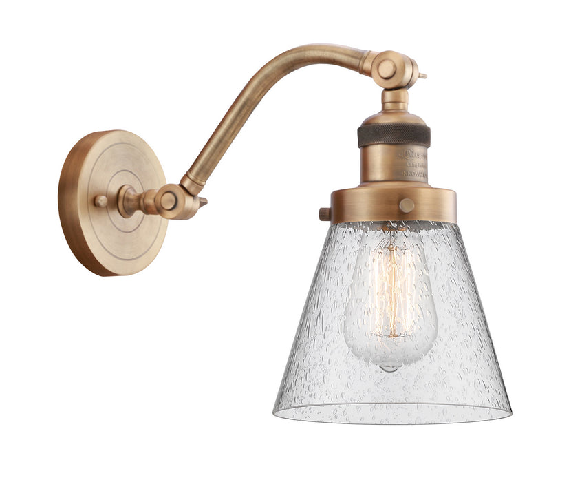 Innovations 515-1W-BB-G64 One Light Wall Sconce, Brushed Brass