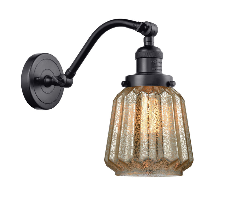 Innovations 515-1W-BK-G146-LED LED Wall Sconce, Matte Black