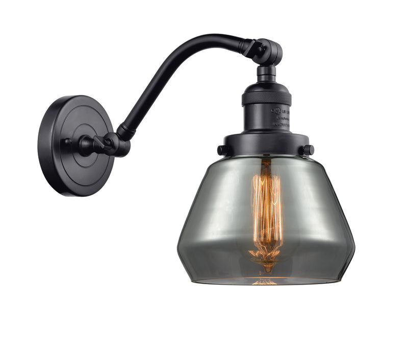Innovations 515-1W-BK-G173 One Light Wall Sconce, Matte Black