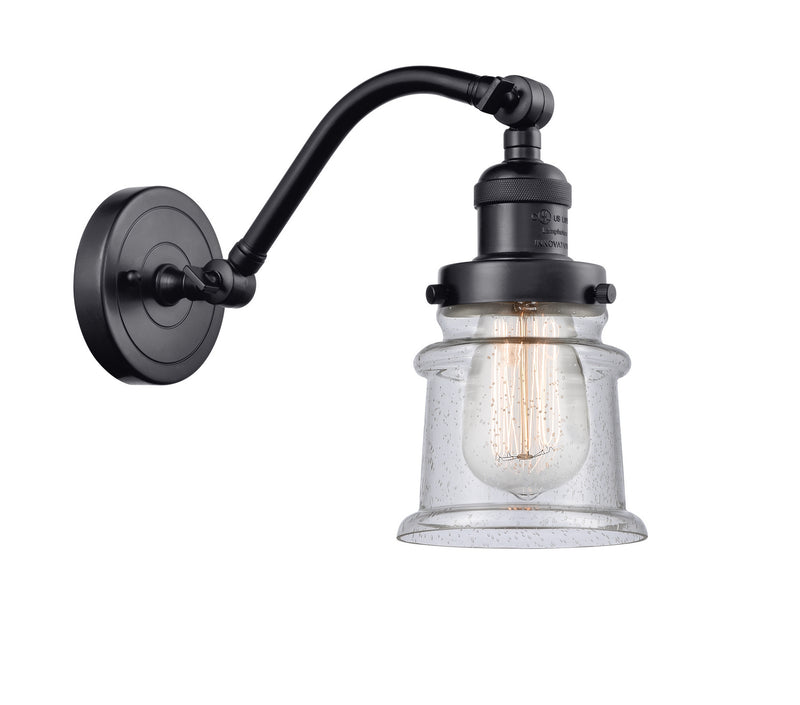 Innovations 515-1W-BK-G184S One Light Wall Sconce, Matte Black