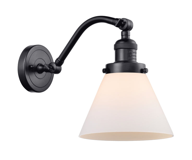 Innovations 515-1W-BK-G41 One Light Wall Sconce, Matte Black