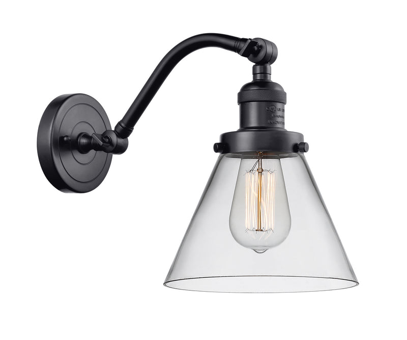 Innovations 515-1W-BK-G42-LED LED Wall Sconce, Matte Black