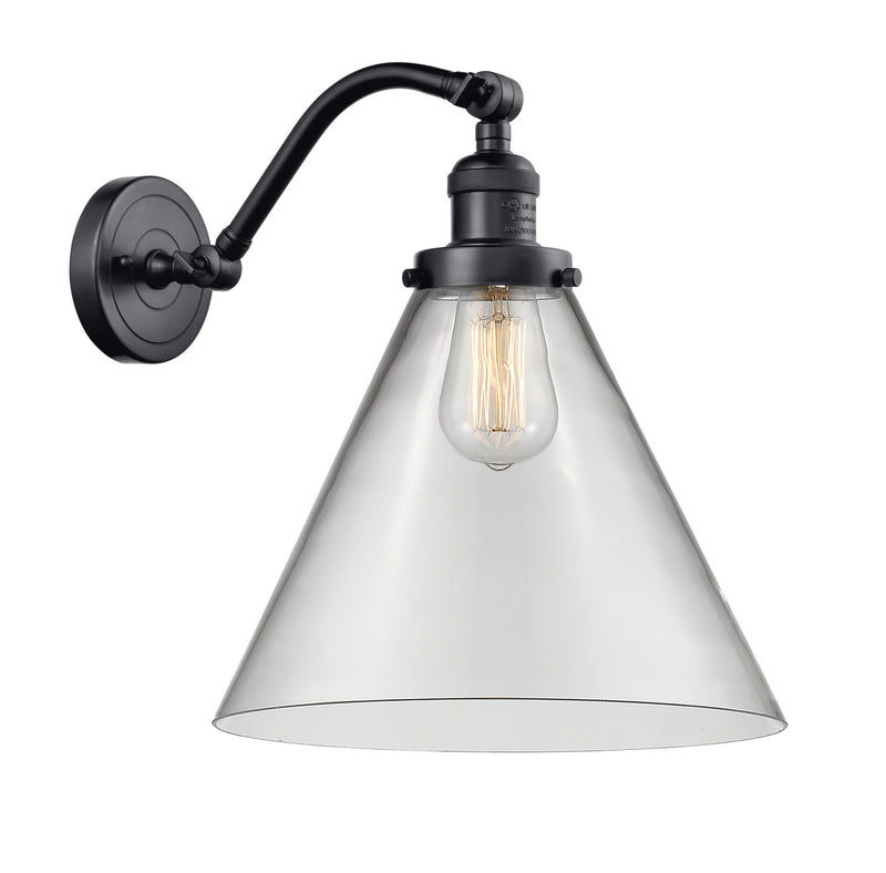 Innovations 515-1W-BK-G42-L-LED LED Wall Sconce, Matte Black