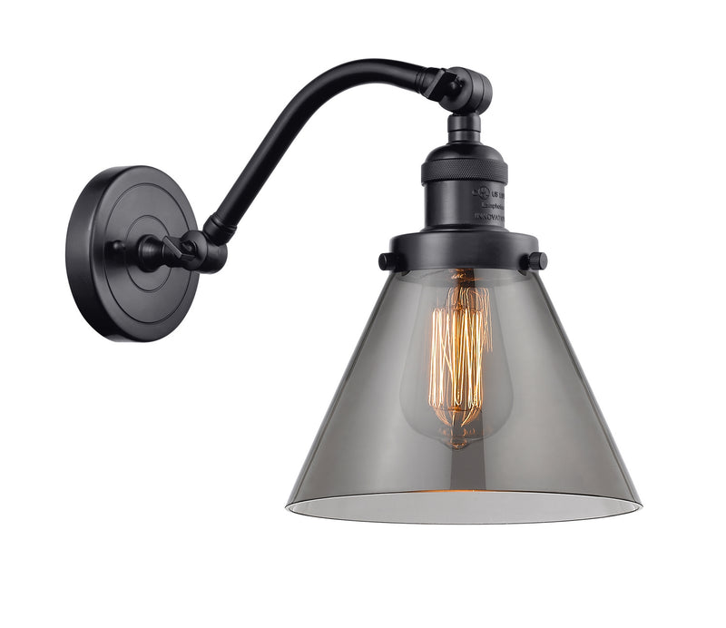Innovations 515-1W-BK-G43-LED LED Wall Sconce, Matte Black