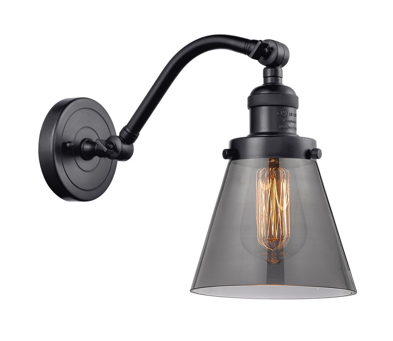 Innovations 515-1W-BK-G63 One Light Wall Sconce, Matte Black