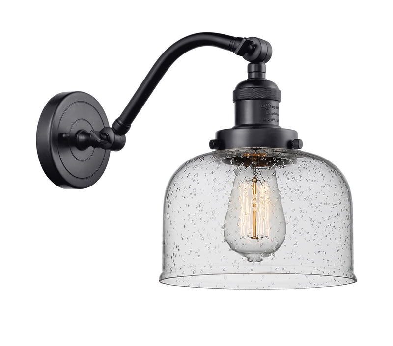 Innovations 515-1W-BK-G74 One Light Wall Sconce, Matte Black