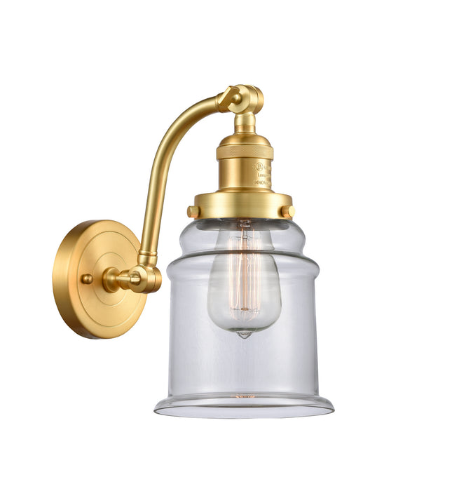 Innovations 515-1W-SG-G182 One Light Wall Sconce, Satin Gold