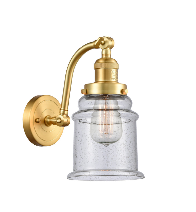 Innovations 515-1W-SG-G184-LED LED Wall Sconce, Satin Gold