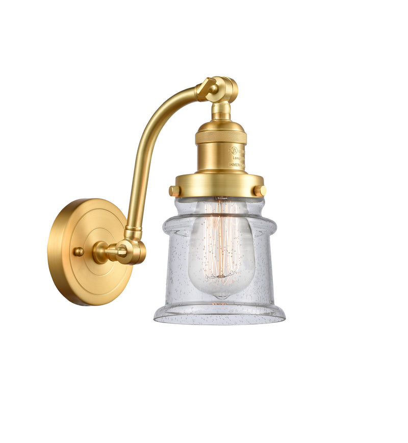 Innovations 515-1W-SG-G184S-LED LED Wall Sconce, Satin Gold