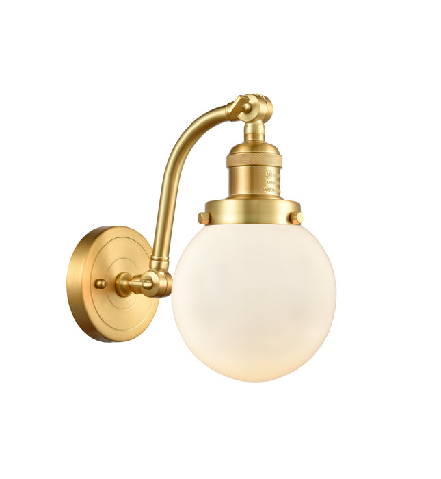 Innovations 515-1W-SG-G201-6 One Light Wall Sconce, Satin Gold