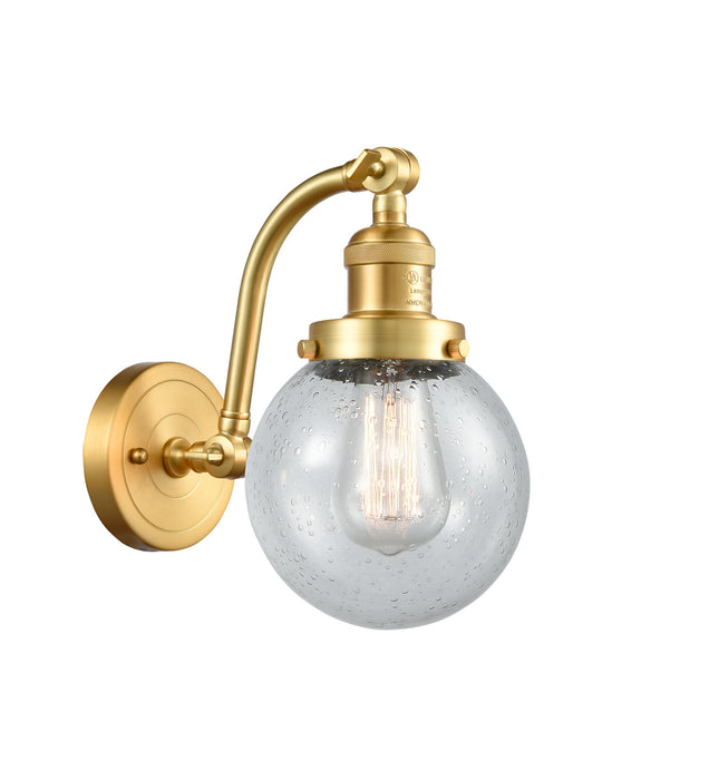Innovations 515-1W-SG-G204-6 One Light Wall Sconce, Satin Gold