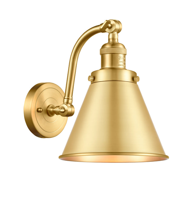 Innovations 515-1W-SG-M13-SG One Light Wall Sconce, Satin Gold