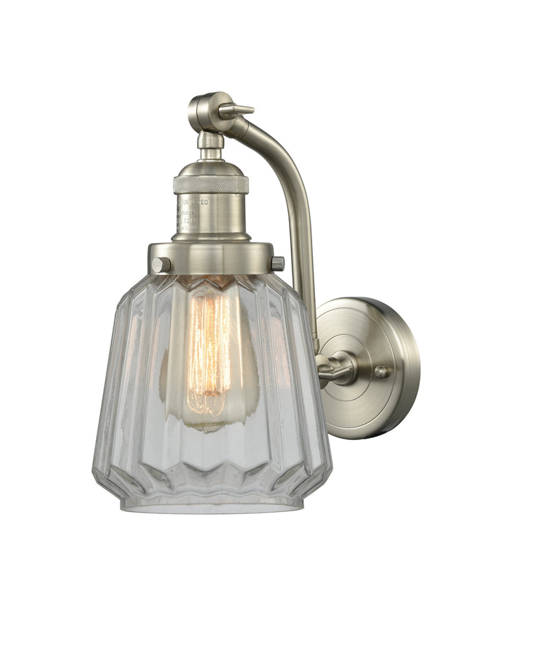 Innovations 515-1W-SN-G142 One Light Wall Sconce, Brushed Satin Nickel